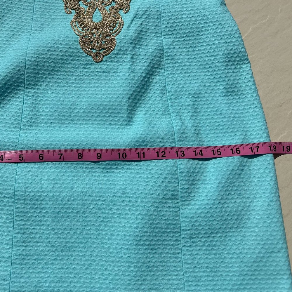 Lilly Pulitzer NWOT Serene Blue Suzette Shift Dress Size 0 - Picture 8 of 11